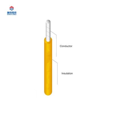 250°C High Temperature Resistance 6 8 10 12 Gauge PTFE Insulated Wire with 600V Rated Voltage for Aircraft Wiring
