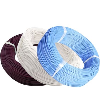 Fil de chauffage PFA en cuivre plaqué argent à 19 brins, avec une tension nominale AC600V et plusieurs calibres AWG