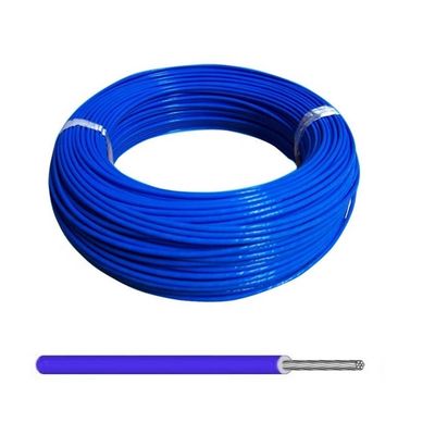 24awg 19/36 fil de cuivre plaqué argenté isolé PFA à fils avec résistance chimique et 9 couleurs disponibles