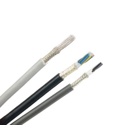 4 noyaux Fluoroplastique câble blindé argenté tressé FEP PFA PTFE fil isolé