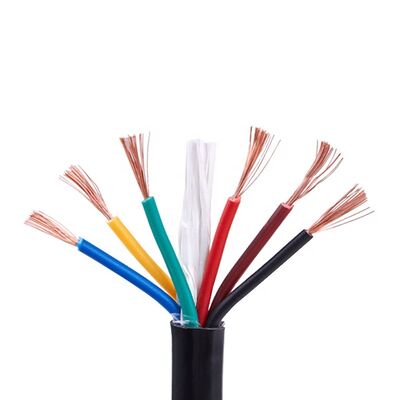 Câble flexible multibrins en cuivre isolé en PVC multicœur