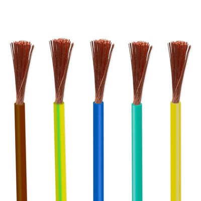 Yellow Green Grounding Cable 0.5mm2 Earth Flexible PVC Copper Wire