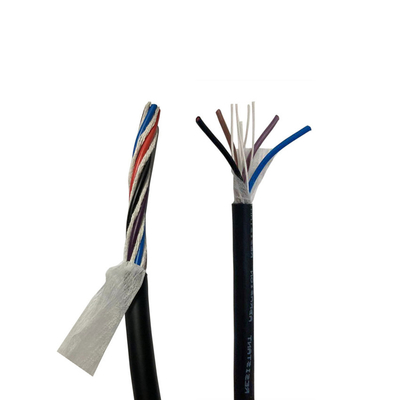 24 isolations résistantes à la chaleur de PVC de câble électrique de noyau des câbles PUR 4 d'A.W.G. PUR