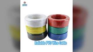 Câble métallique en PVC durable pour une alimentation fiable